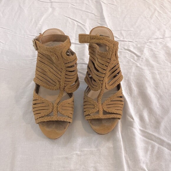 Vince Camuto Women's Sz 7 Janil Sandal Block Heel Strappy Slingback Brown Copper - Picture 9 of 9